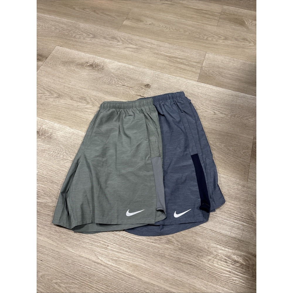 Lot Of 2 Nike Challenger Dri-FIT 7"/9" Running Shorts Grey Men's M